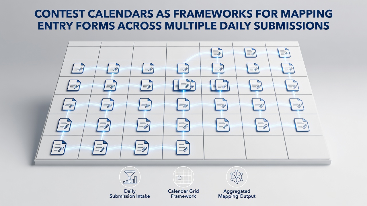 Close-up view of a spreadsheet linked to a calendar showing entry form fields and daily submission statuses