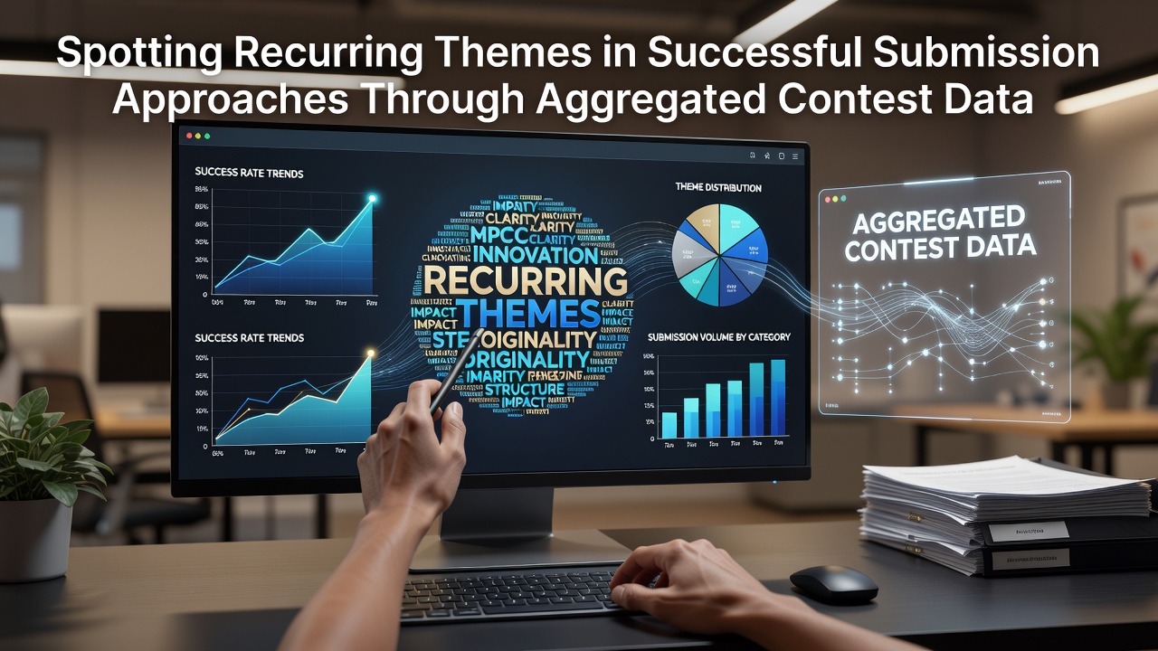 Visual representation of contest data trends showing recurring submission patterns over time