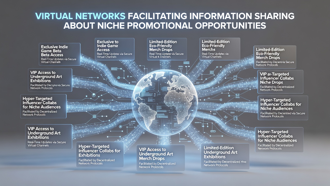 Screenshot-style image of a virtual community forum where users discuss niche promotional opportunities and share contest details