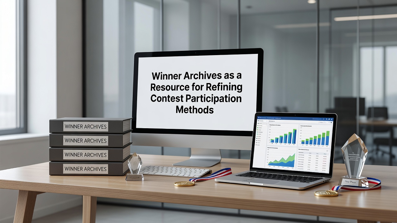 Archive database showing historical contest winner data and entry patterns